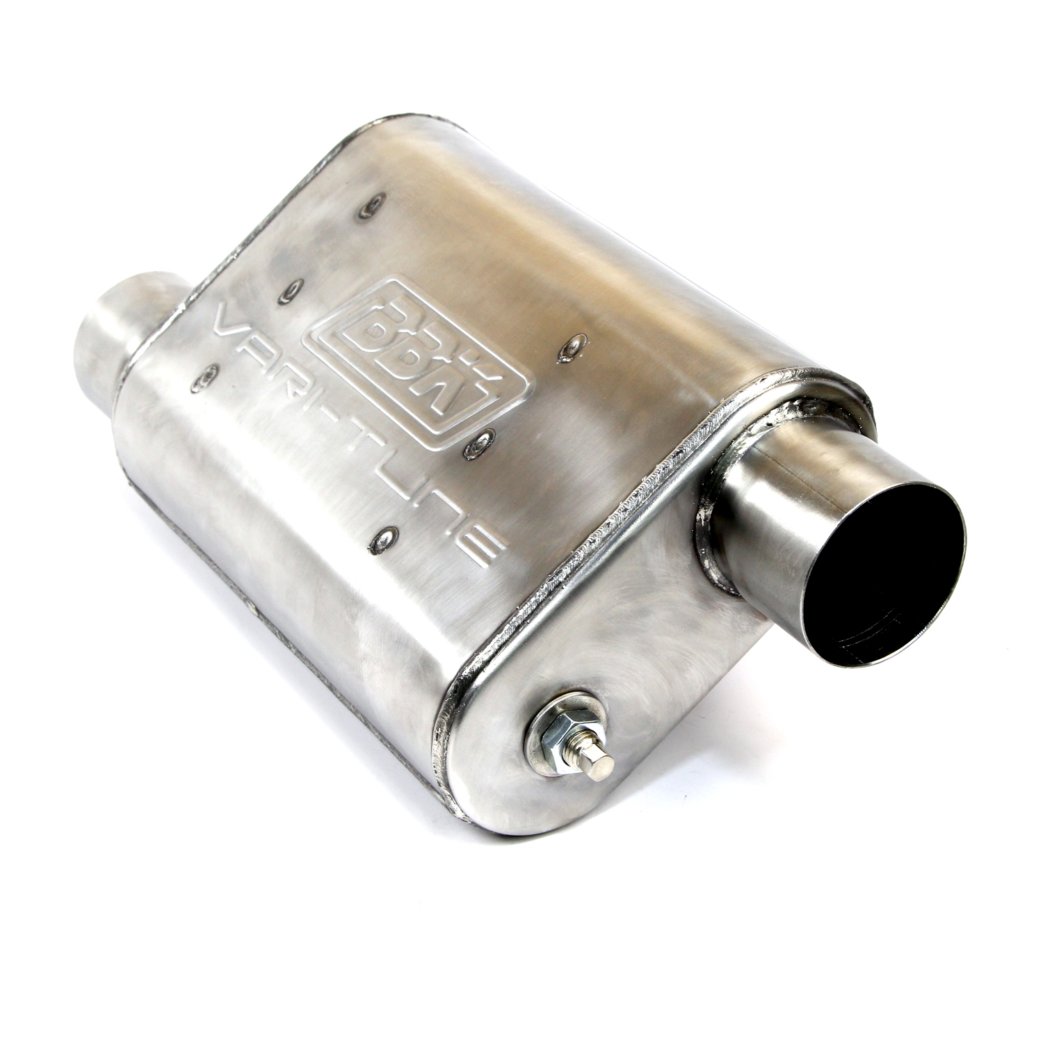 BBK Performance Parts 31025 UNIVERSAL 2-3/4 VARITUNE ADJUSTABLE MUFFLER DOUBLE OFFSET (439 STAINLESS)